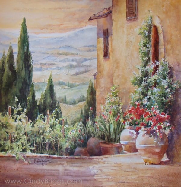 CBriggsTerrazzo Toscano Blog Cindy Briggs Art Watercolor Painting