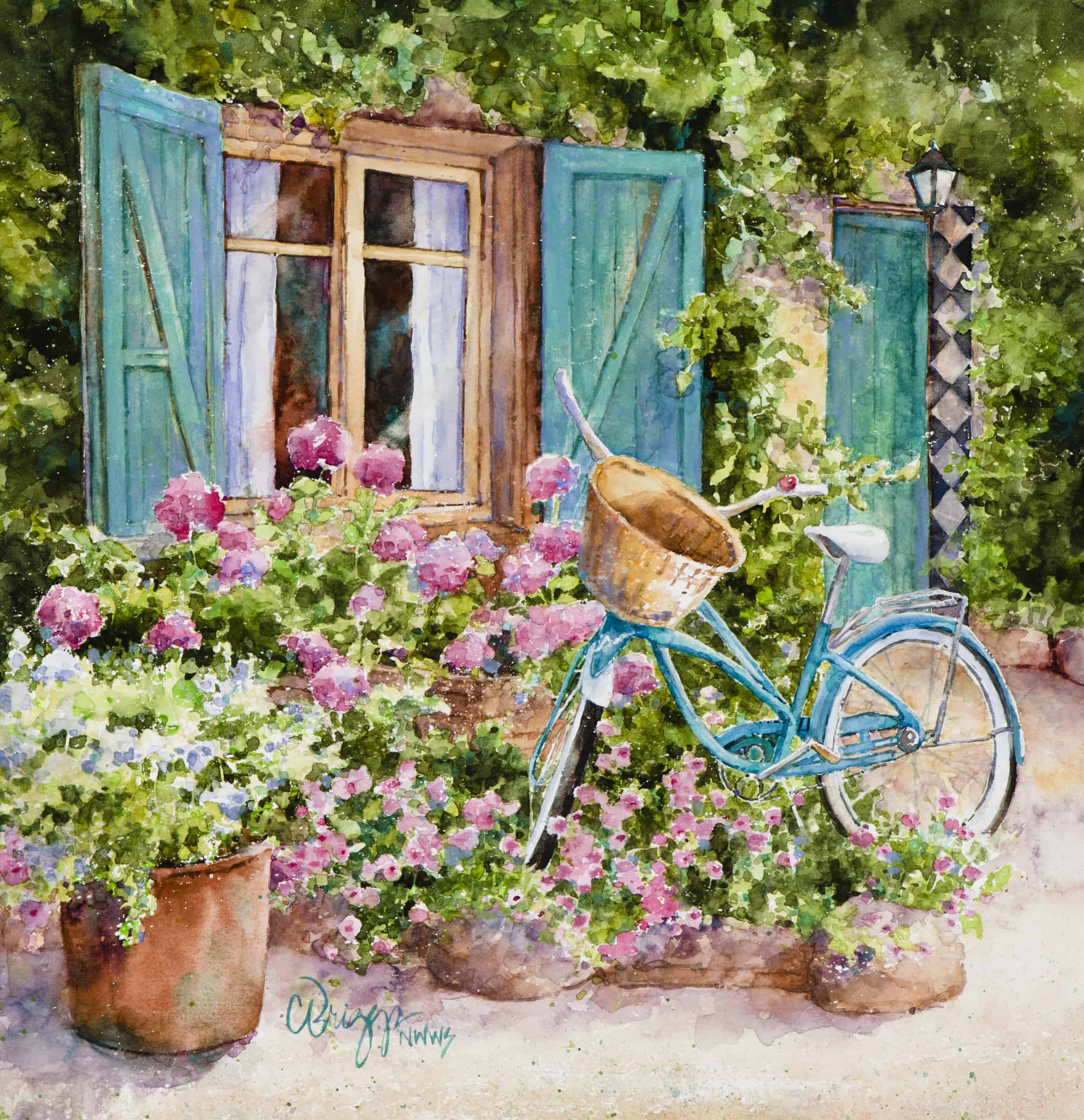 Artists Retreat in Collioure France Artist's Retreat in Collioure, France Cindy Briggs Art Watercolor Painting