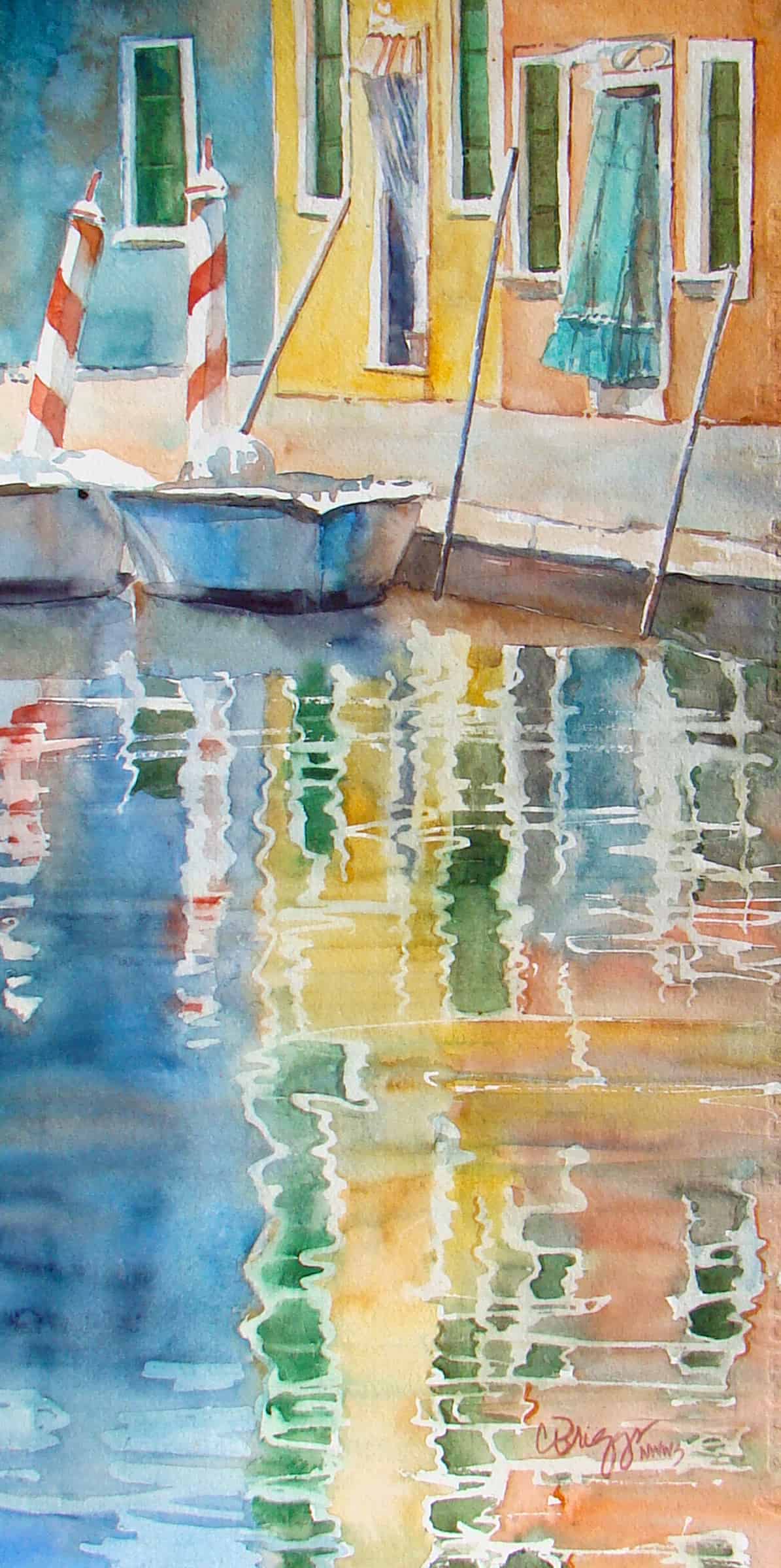 Burano Colori Burano Colori Cindy Briggs Art Watercolor Painting