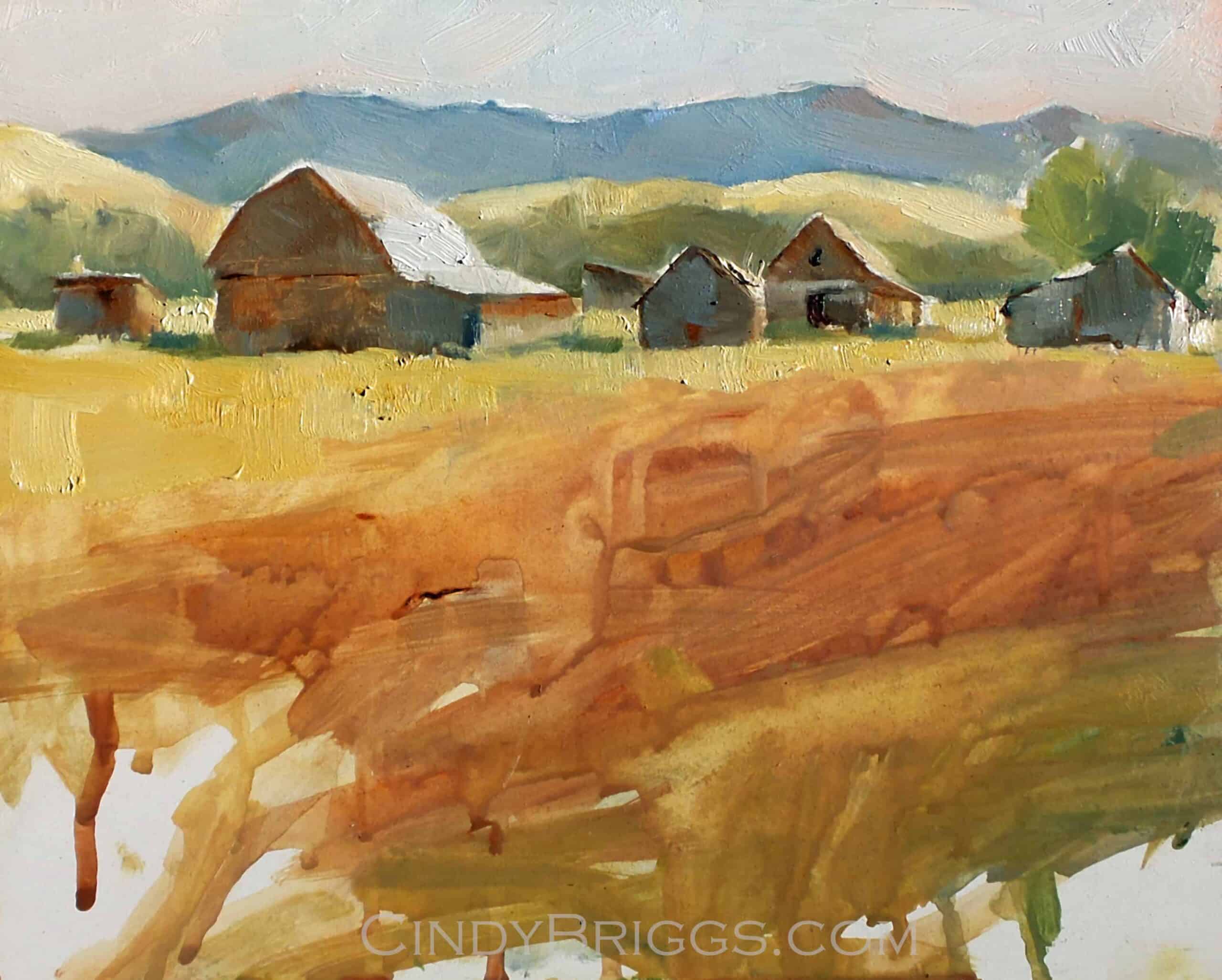 Jackson Hole Mormon Row scaled Jackson Hole Mormon Row Cindy Briggs Art Watercolor Painting