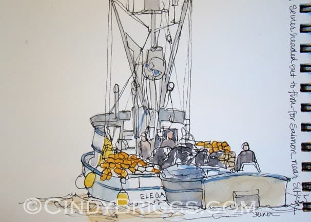 Sitka Elegance Sitka Elegance Cindy Briggs Art Watercolor Painting
