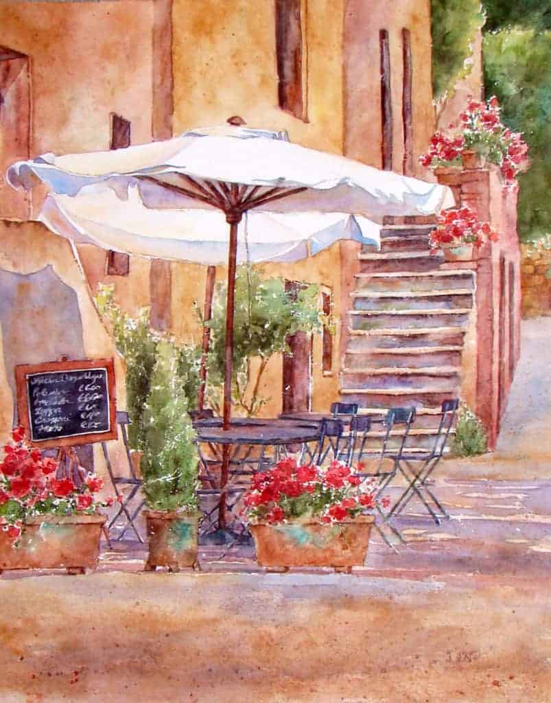 How to Paint Cityscapes Bagno Vignoni al Sole by Cindy Briggs How to Paint Cityscapes Bagno Vignoni al Sole