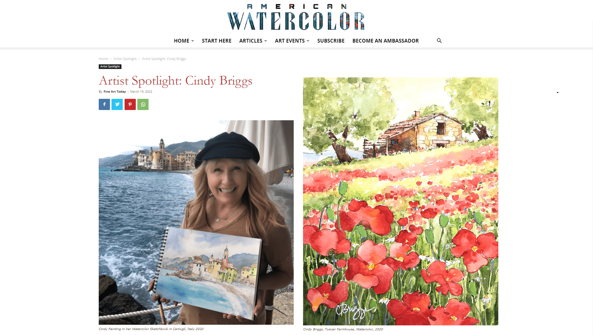 Artist Spotlight American Watercolor Weekly