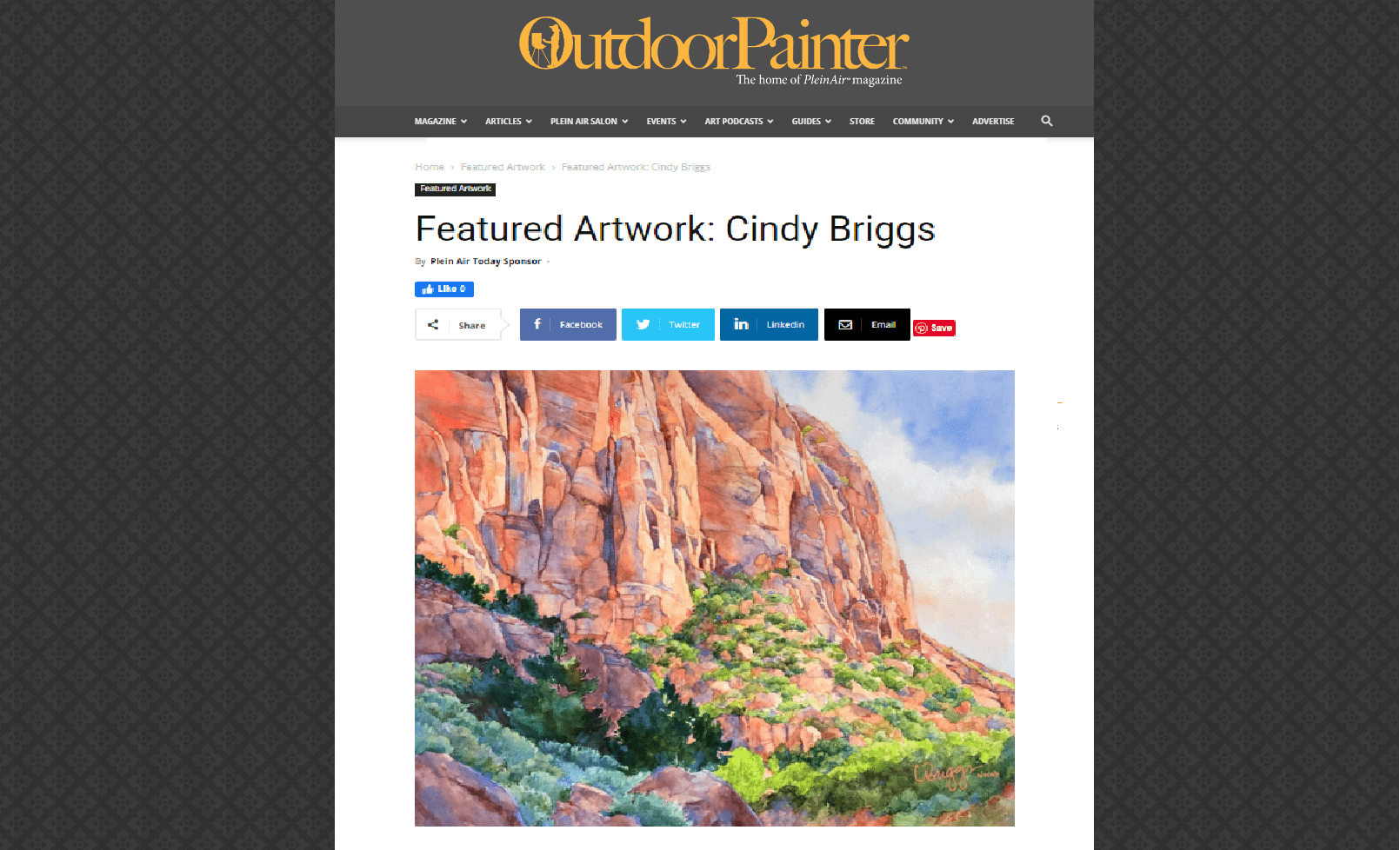 Featured Artwork Cindy Briggs