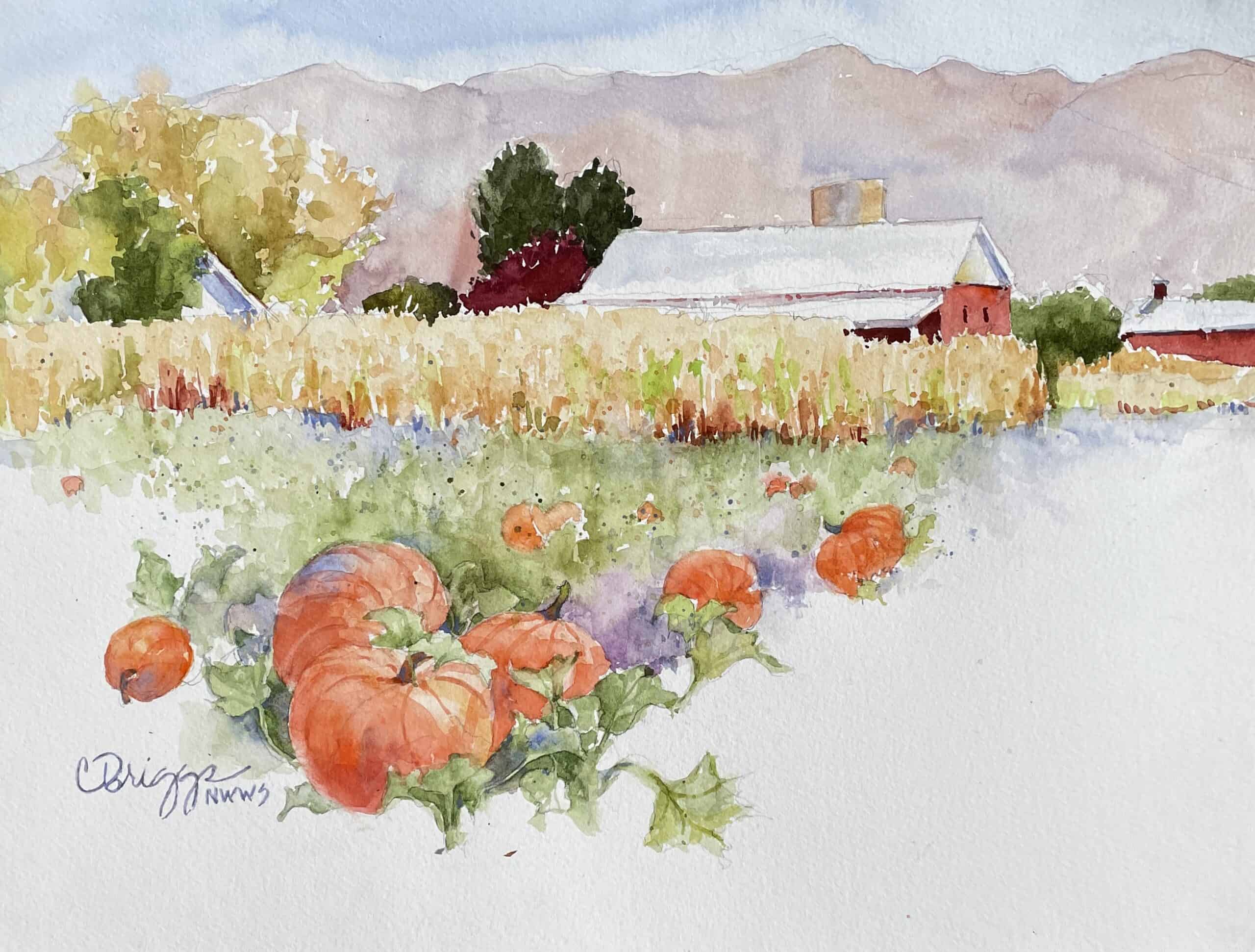 Dibble Barn & Pumpkin Field Utah