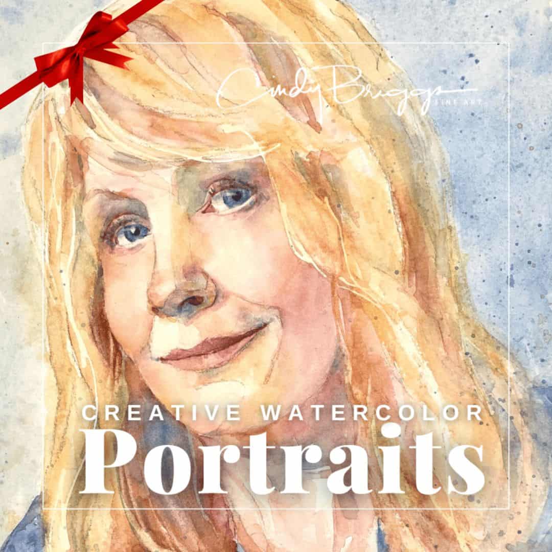GIFT CARDS Cindy Briggs Art Watercolor Painting Creative Watercolor Portraits